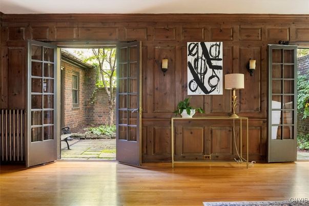 Interior, Stone Walls, Wood Texture Flooring, Wooden Walls