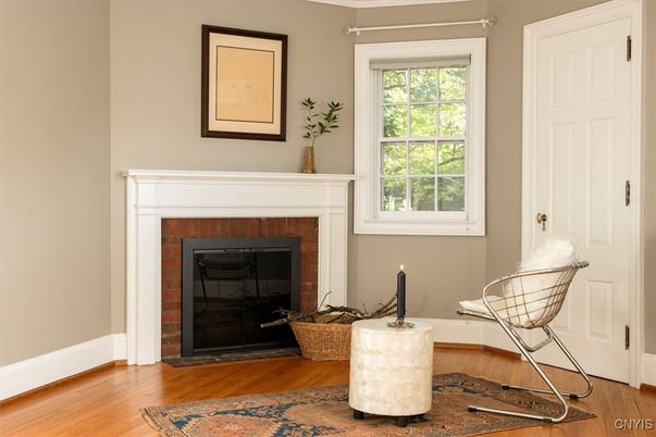 Fireplace, Interior, Wood Texture Flooring