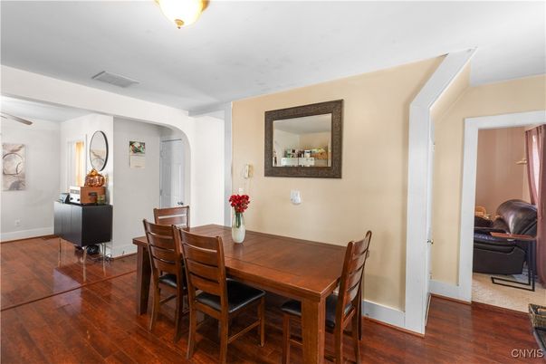 Dining room, Interior, Wood Texture Flooring