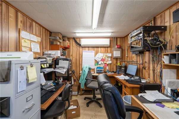 Home Office, Interior, Wooden Walls