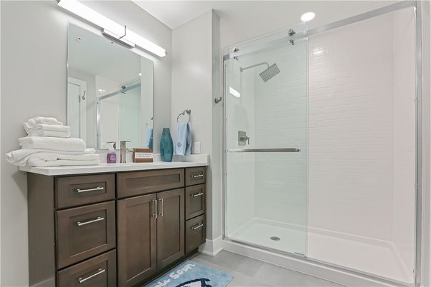 Bathroom, Glass Shower, Interior