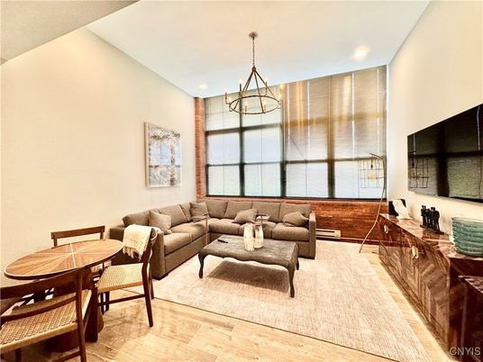 Chandelier, Dining room, Interior, Living room, Recessed Lighting, Wood Texture Flooring