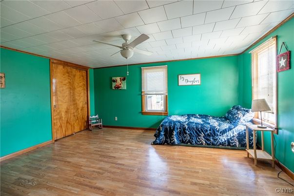 Bedroom, Empty room, Interior, Wood Texture Flooring