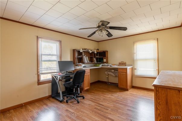 Home Office, Interior, Wood Texture Flooring