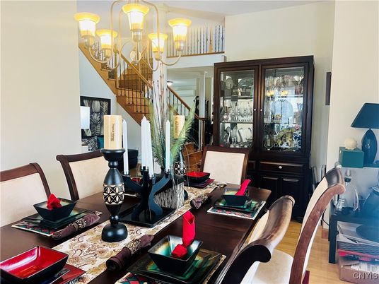 Chandelier, Dining room, Interior