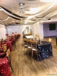 Dining room, Interior, Wood Texture Flooring