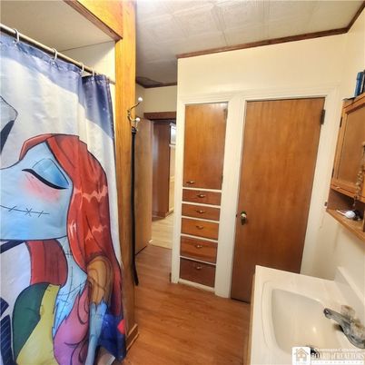 Bathroom, Interior, Wood Texture Flooring