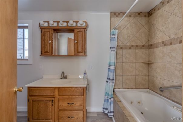 Bathroom, Interior, Wood Texture Flooring