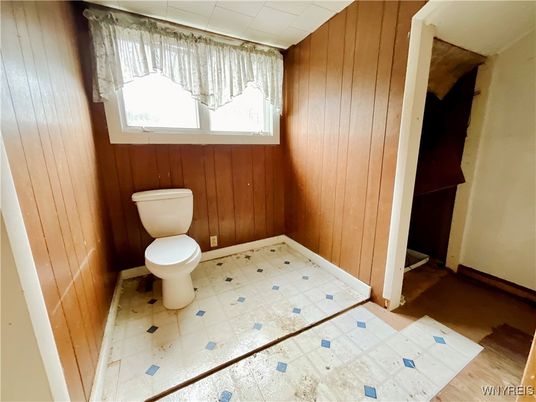 Bathroom, Interior, Wooden Walls