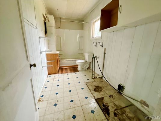 Bathroom, Interior, Wood Texture Flooring