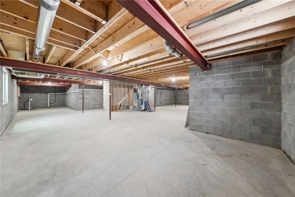 Garage, Interior, Stone Walls, Wooden Beams