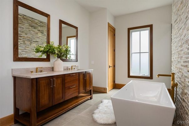 Bathroom, Dual Sink Vanities, Free Standing Baths, Interior