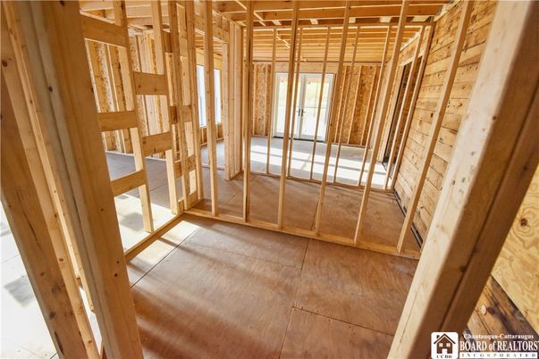 Empty room, Interior, Wooden Beams, Wood Texture Flooring, Wooden Walls