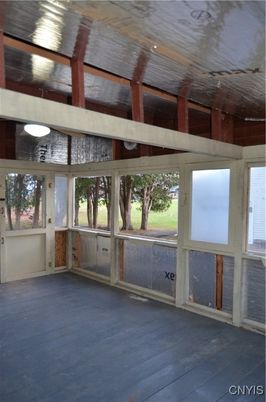 Empty room, Interior, Wooden Beams, Wood Texture Flooring