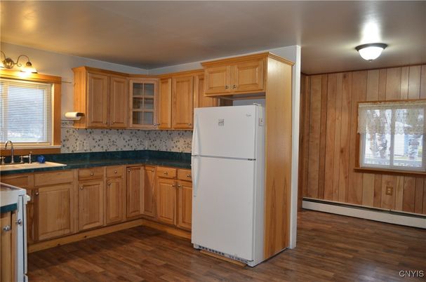 Interior, Kitchen, Wood Texture Flooring