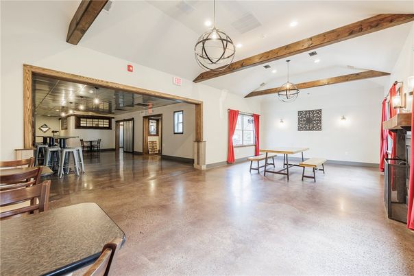 Interior, Pendant Lights, Recessed Lighting, Wooden Beams