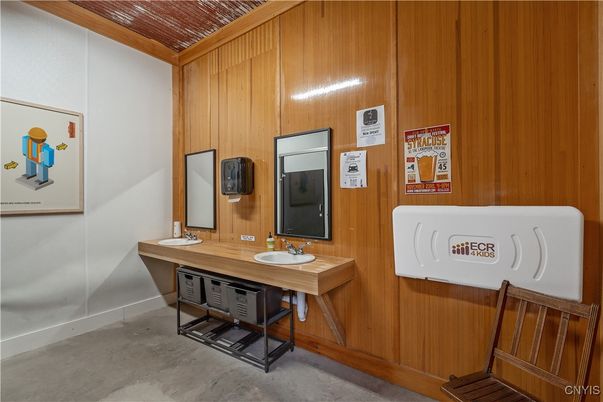Bathroom, Interior, Wooden Walls