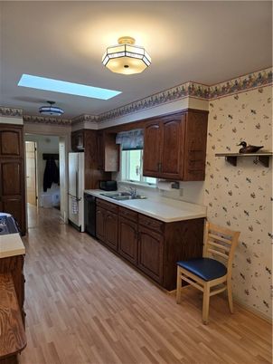 Interior, Kitchen, Wood Texture Flooring
