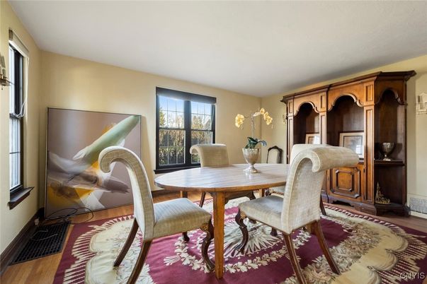 Dining room, Interior, Wood Texture Flooring