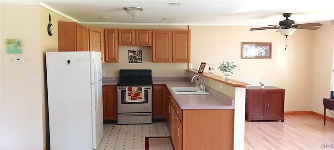 Interior, Kitchen, Wood Texture Flooring