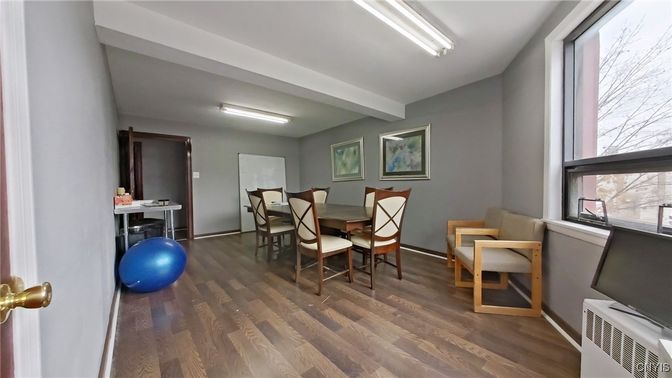 Dining room, Interior, Wood Texture Flooring