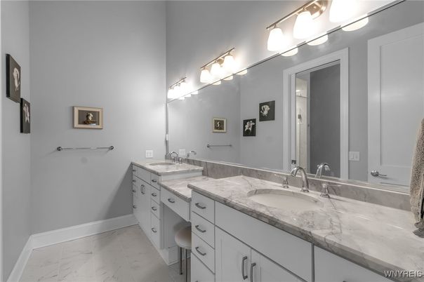 Bathroom, Dual Sink Vanities, Interior, Marble