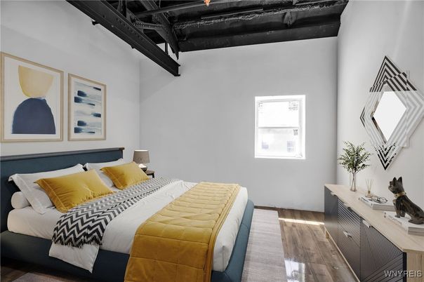 Bedroom, Interior, Wooden Beams, Wood Texture Flooring
