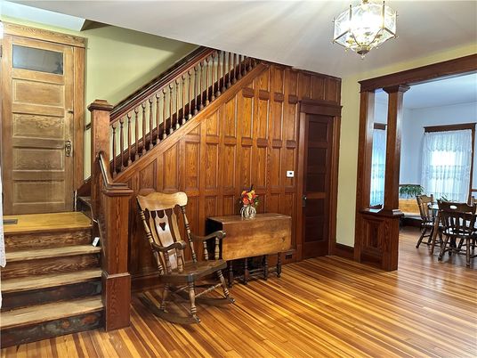 Home Office, Interior, Wood Texture Flooring, Wooden Walls