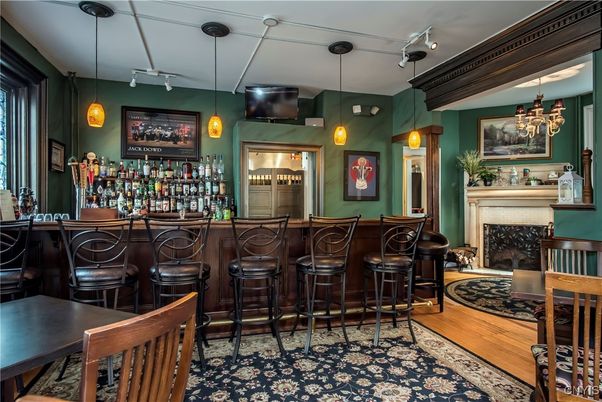 Fireplace, Interior, Pendant Lights, Wood Texture Flooring