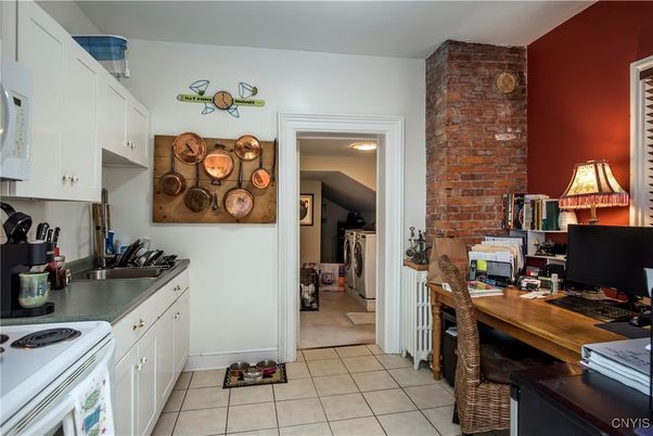 Home Office, Interior, Kitchen, Stone Walls