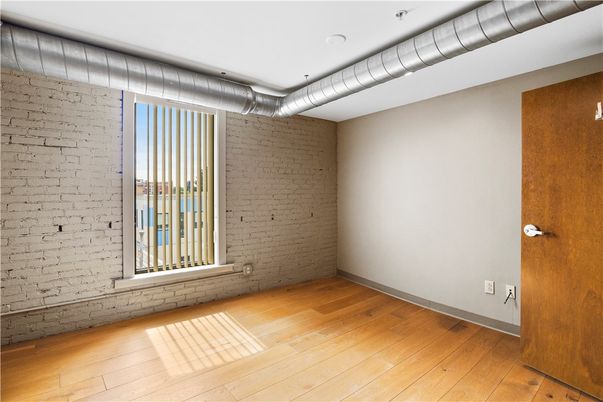 Empty room, Interior, Stone Walls, Wood Texture Flooring