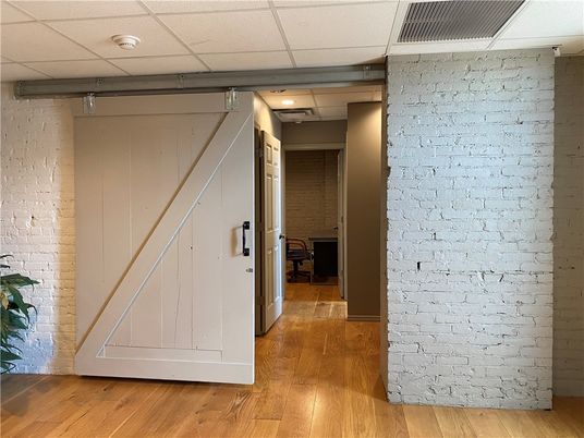 Interior, Stone Walls, Wood Texture Flooring