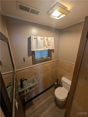 Bathroom, Interior, Wood Texture Flooring