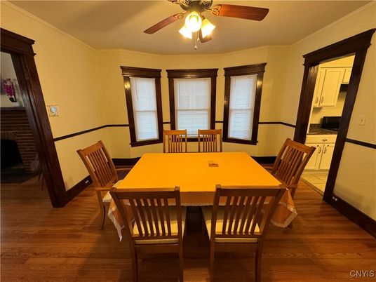 Dining room, Interior, Wood Texture Flooring