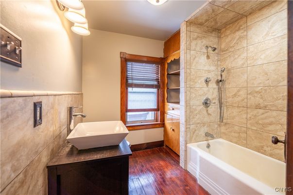 Bathroom, Interior, Wood Texture Flooring