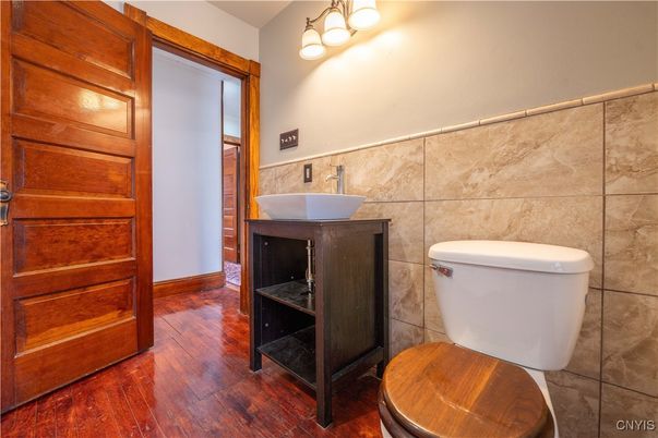 Bathroom, Free Standing Baths, Interior, Wood Texture Flooring