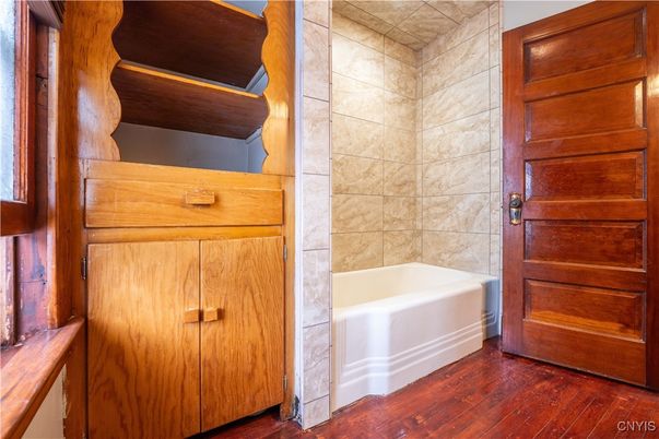 Bathroom, Interior, Wood Texture Flooring