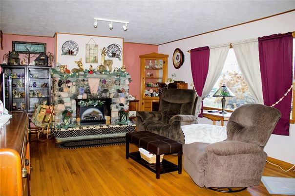 Fireplace, Interior, Wood Texture Flooring