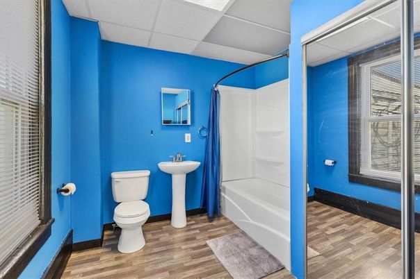 Bathroom, Interior, Wood Texture Flooring