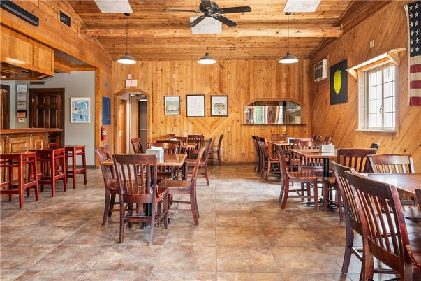 Dining room, Interior, Pendant Lights, Wooden Beams, Wooden Ceilings, Wooden Walls