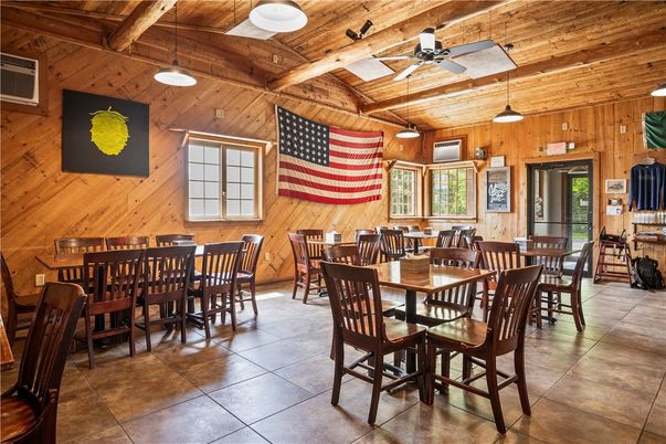 Dining room, Interior, Pendant Lights, Wooden Beams, Wooden Ceilings, Wooden Walls