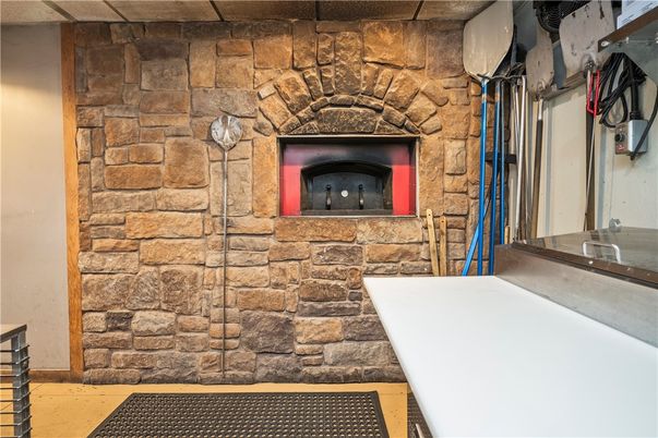 Fireplace, Interior, Stone Walls