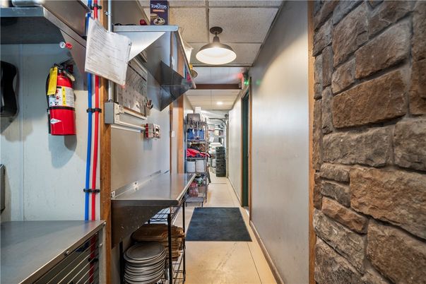 Interior, Pendant Lights, Stone Walls