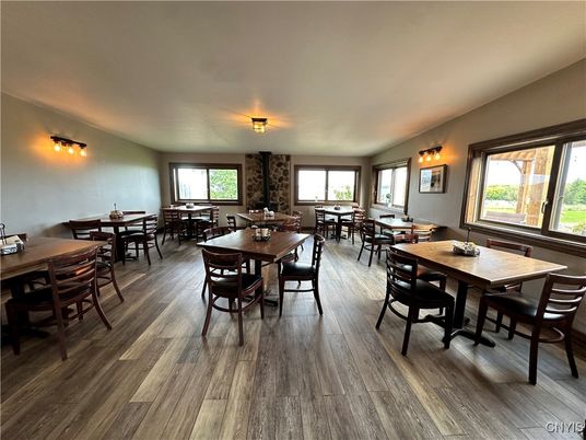Dining room, Interior, Wood Texture Flooring