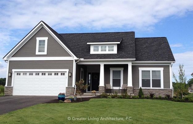 Attached, Exterior, Facade, Ranch