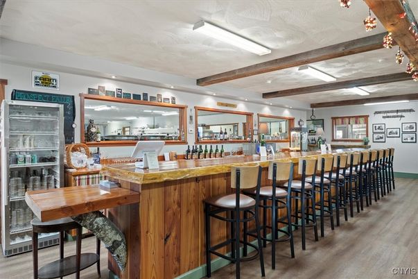 Interior, Recessed Lighting, Wooden Beams, Wood Texture Flooring