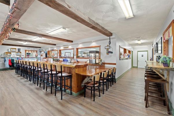 Interior, Pendant Lights, Recessed Lighting, Wooden Beams, Wood Texture Flooring