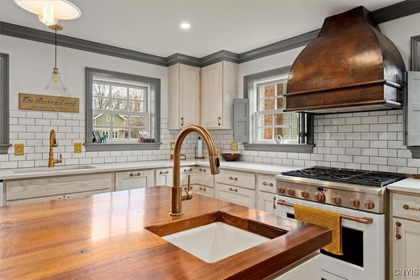 Interior, Kitchen, Pendant Lights, Recessed Lighting, Stainless Steel Appliances