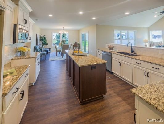 Chandelier, Dining room, Interior, Kitchen, Recessed Lighting, Wood Texture Flooring