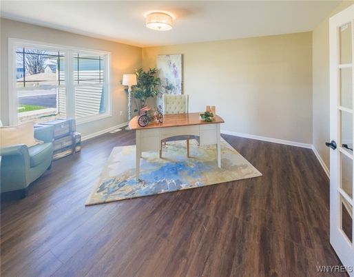 Home Office, Interior, Wood Texture Flooring